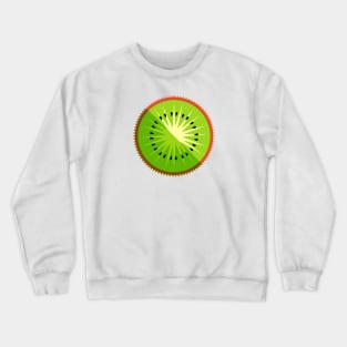 Kiwi Fruit Slice Crewneck Sweatshirt